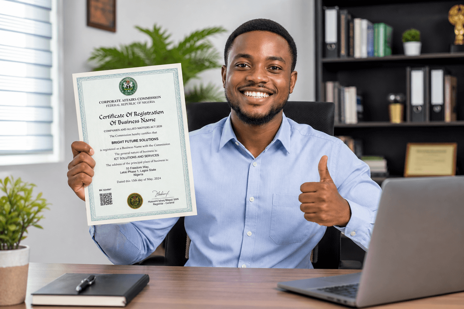 Business registration and legal identity